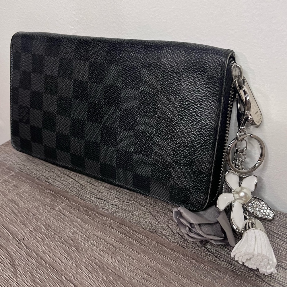 Louis Vuitton Damier Graphite Zippy Zip Around Organizer Long Wallet